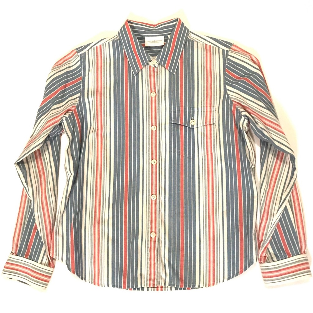 Liz Claiborne LizWear long sleeve button down top